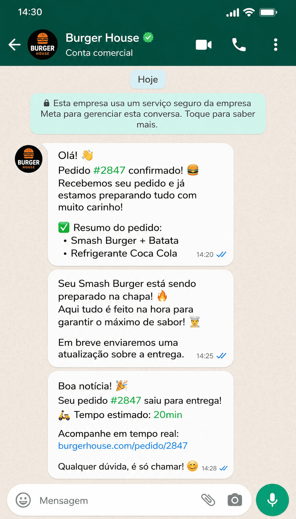 WhatsApp Automático Eat Express - Mensagens Automáticas